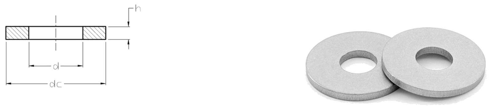 Titanium Plain Washers แหวนรองไทเทเนียมธรรมดา