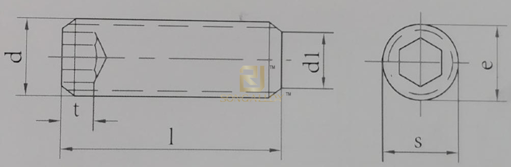 DIN913 screw DIN913 สกรู