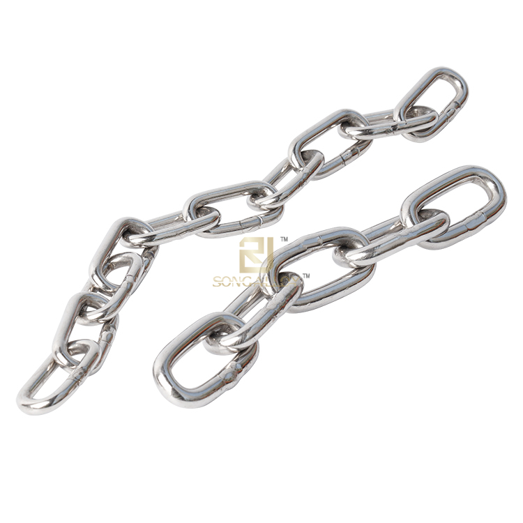 ห่วงโซ่ลิงค์สแตนเลสเชื่อมโยงห่วงโซ่ลิงค์สั้น