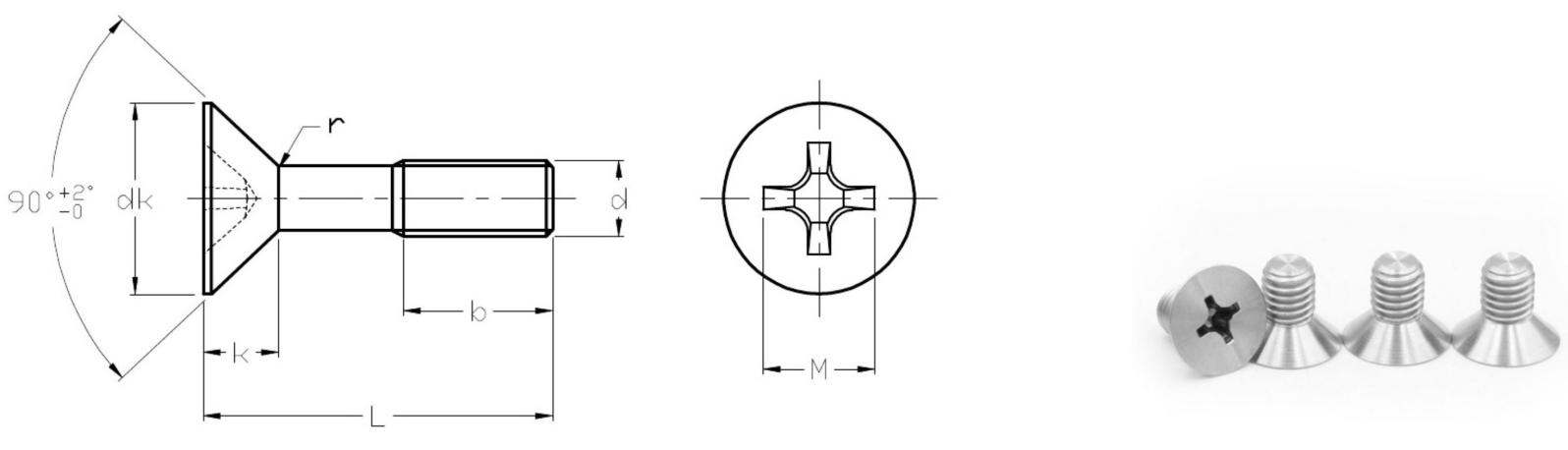 สกรูหัวเทเปอร์จมแฉก