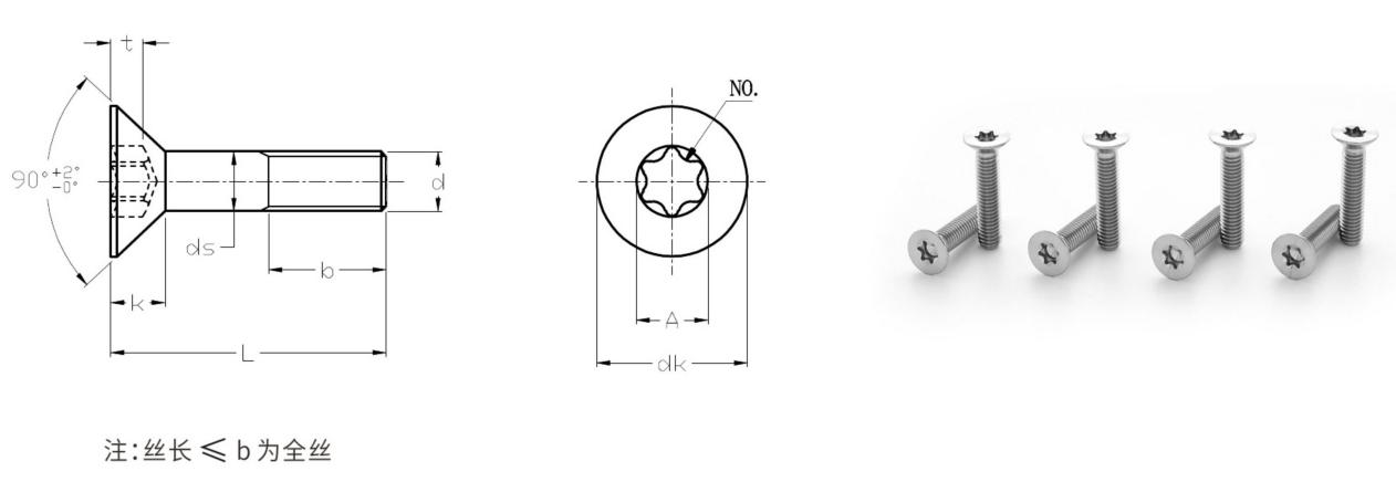 สกรูหัวจมหกเหลี่ยมไทเทเนียมไทเทเนียม