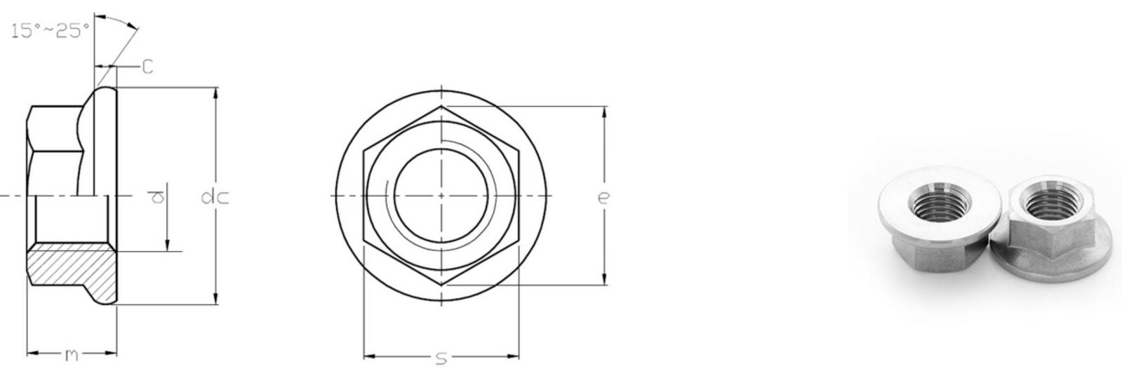 น็อตหน้าแปลนหกเหลี่ยม-style2