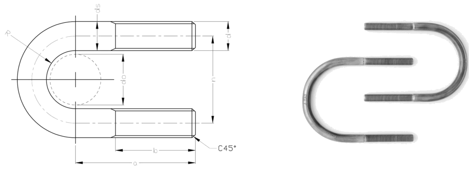 น็อตไทเทเนี่ยมชนิด U