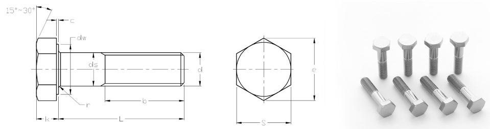 Titanium Hex Bolt GB5782